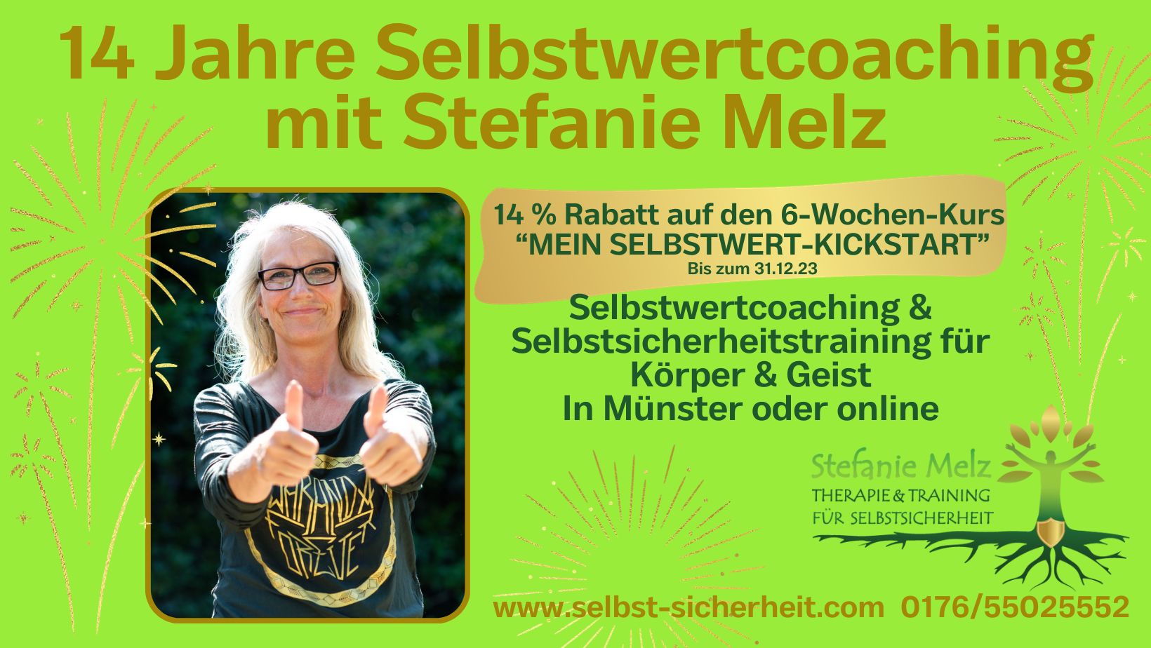14 Jahre Selbstwertcoaching, Stefanie Melz, Therapie & Training für Selbstsicherheit, Selbstwertcoaching, Selbstsicherheitstraining, Münster, online