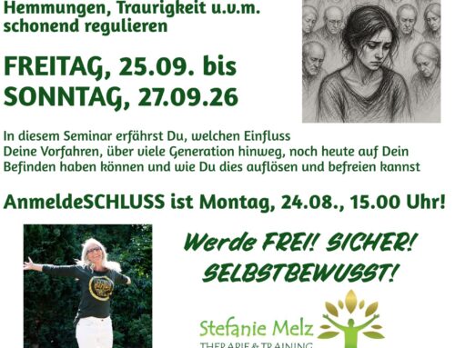 „DIESE ANGST/DIESE TRAUER IST NICHT MEINE!“