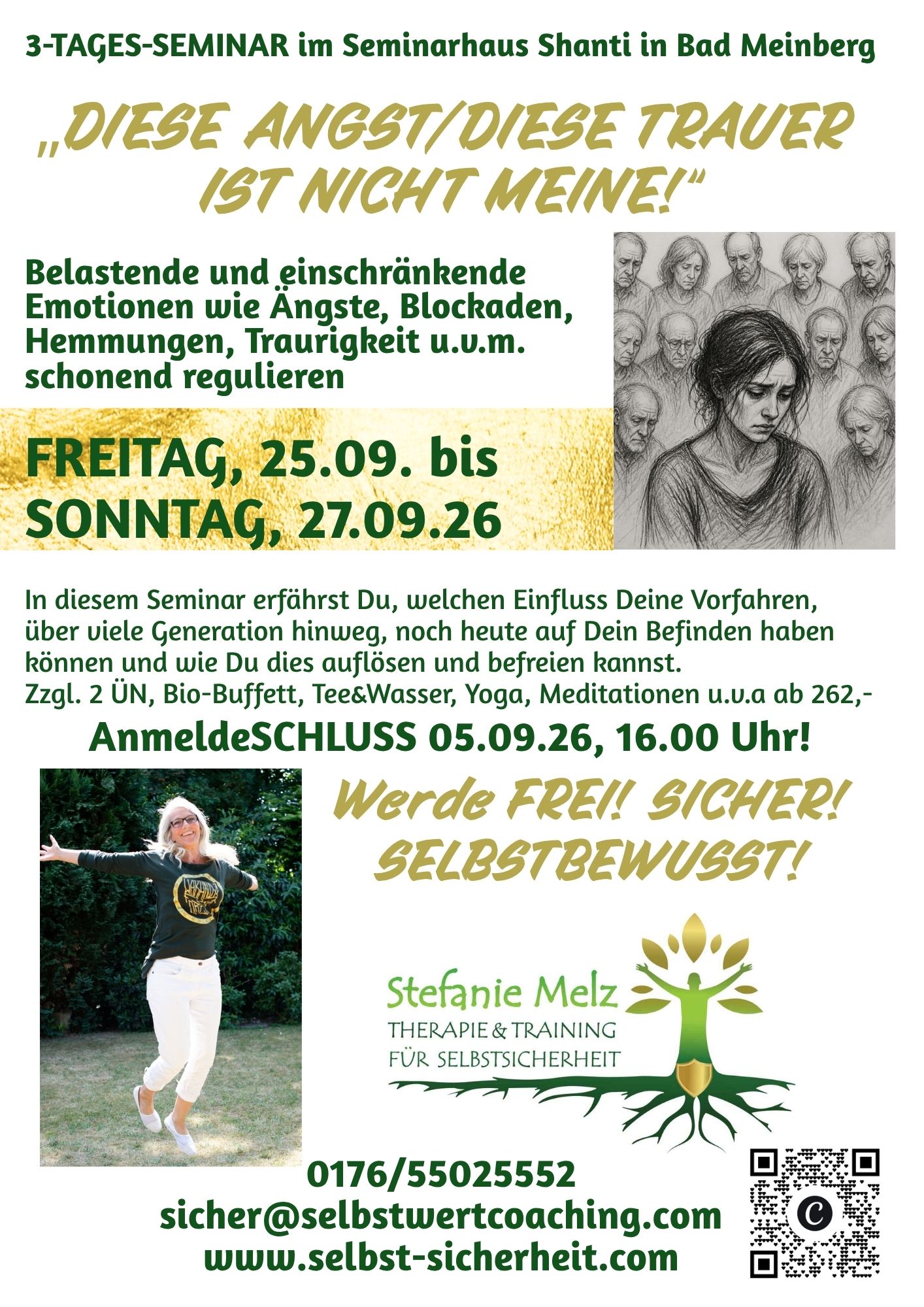 Seminar. Diese Angst/diese Trauer ist nicht meine. Stefanie Melz, Bad Meinberg